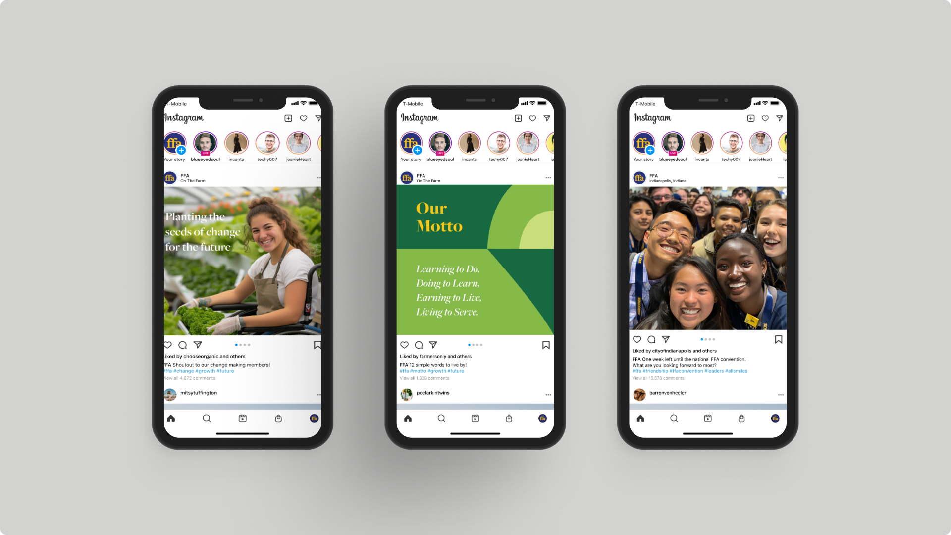 FFA Instagram post: social media application