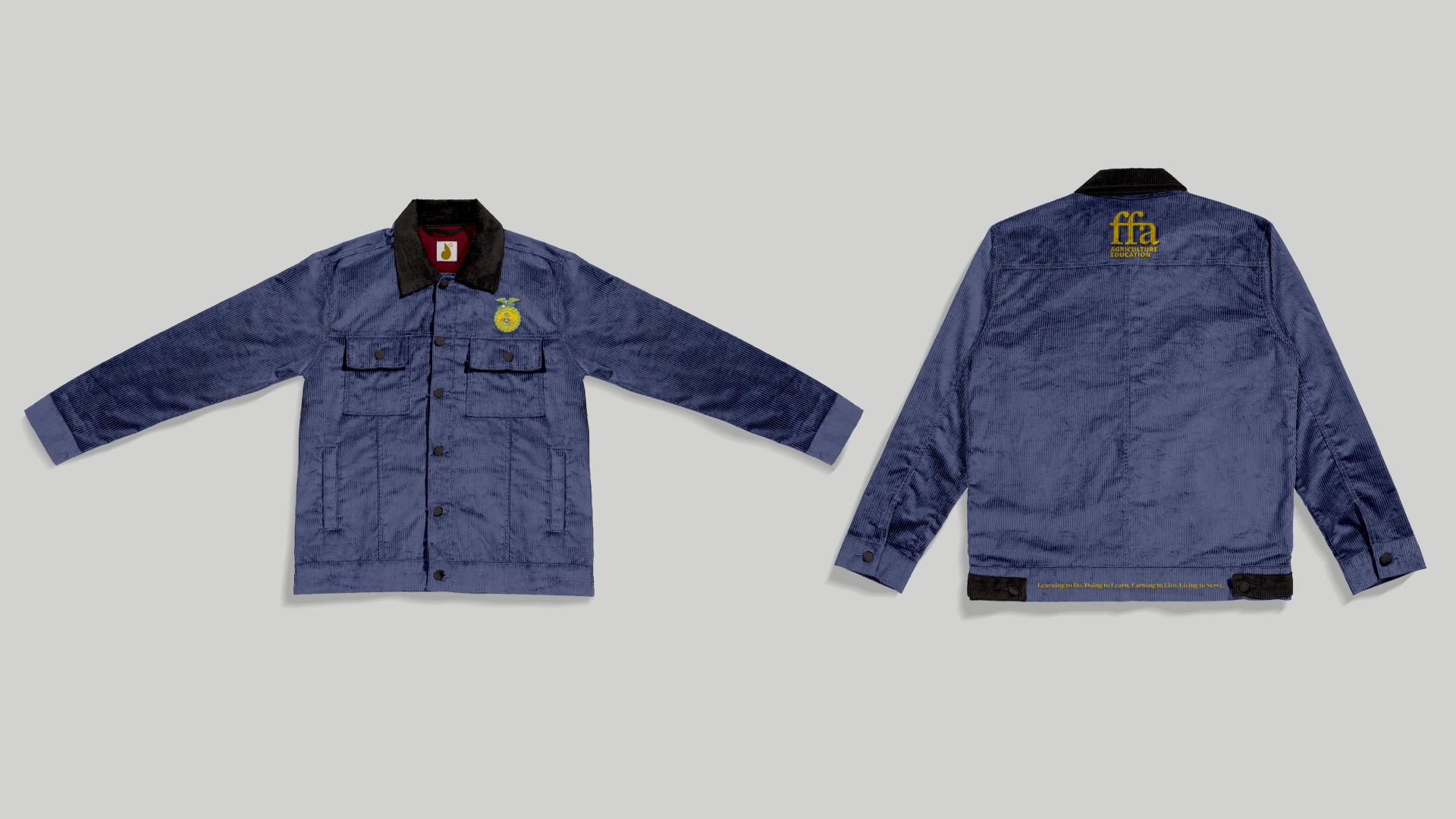 FFA jacket merchandise mockup