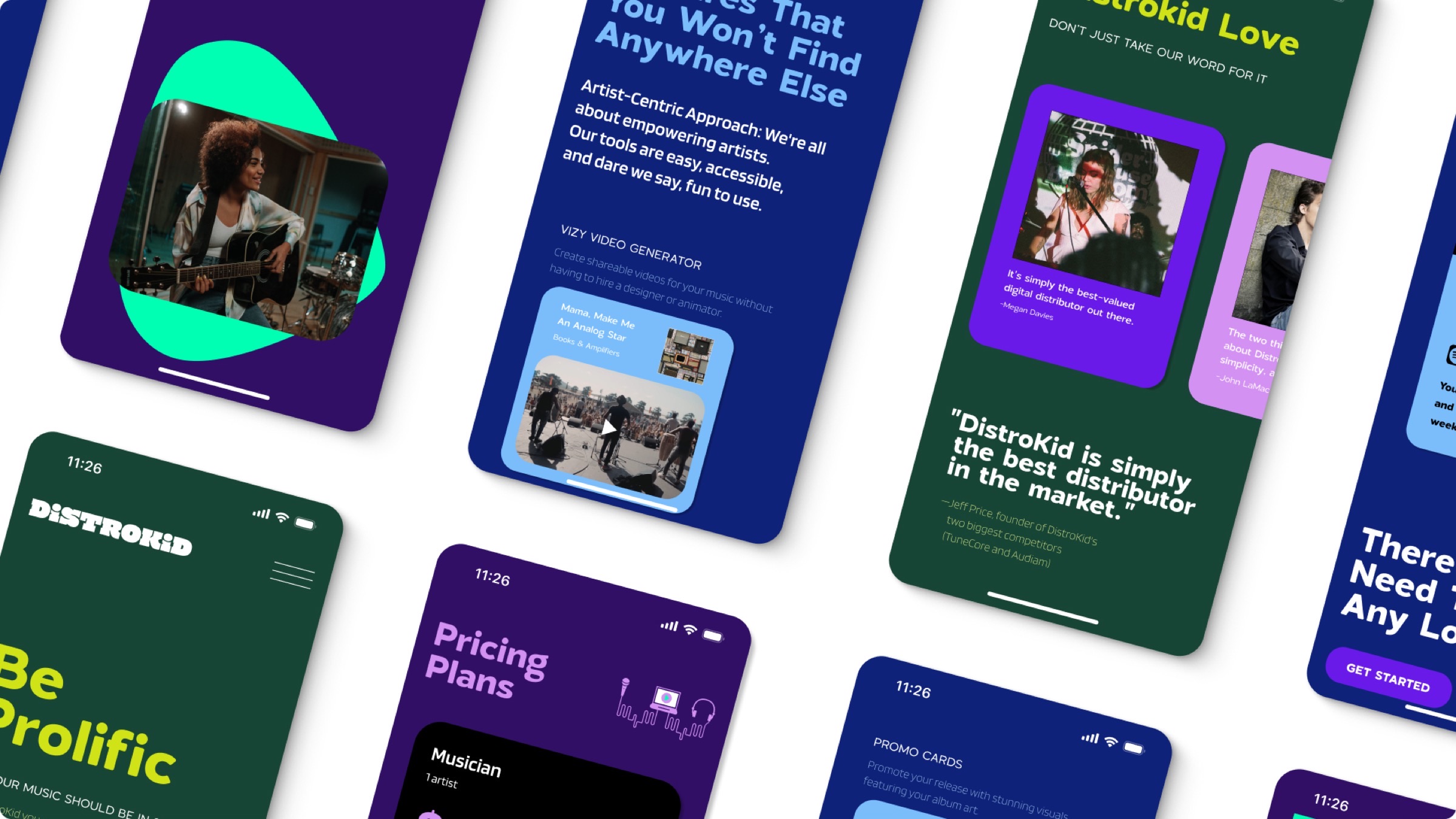 Mobile UI Screens