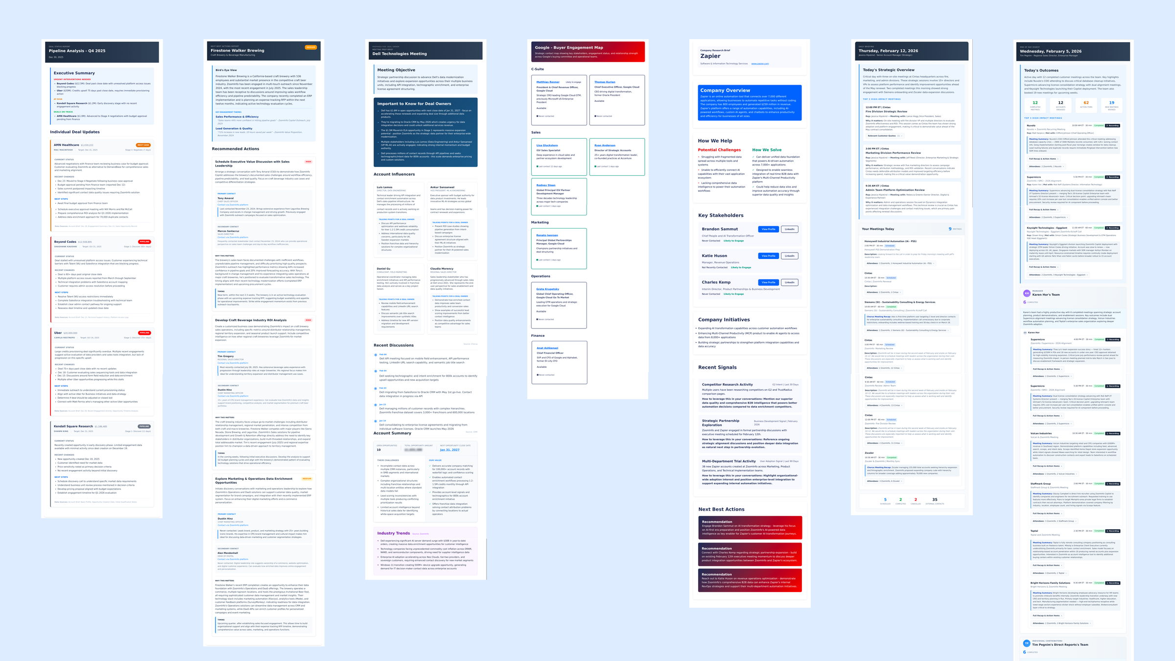 Visual teardown of pre-system AI Docs showing inconsistent design across all documents