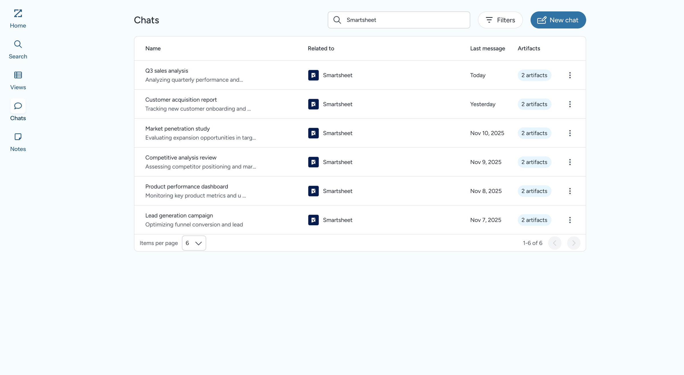Search result: Smartsheet